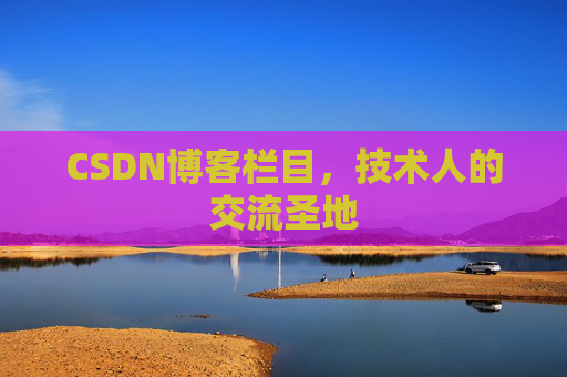 CSDN博客栏目，技术人的交流圣地